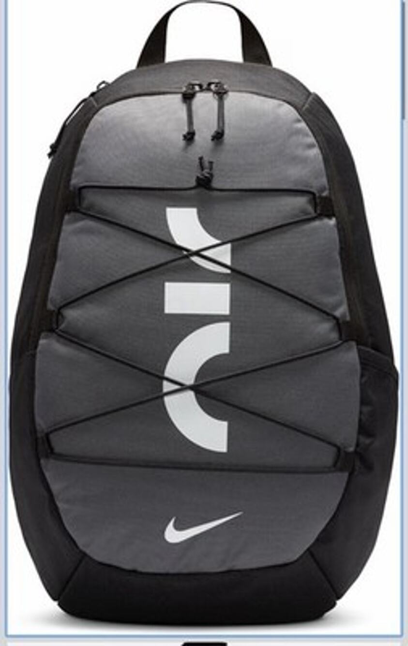NWT Nike Air Backpack 21L DV6246-010 Black / Iron Grey / White Size MISC